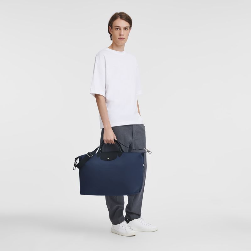 long champ Le Pliage Energy S Recycled canvas Miesten Matkakassit Laivastonsininen | FIGS7243