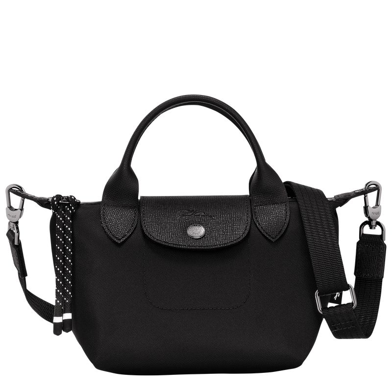 long champ Le Pliage Energy XS Handbag Recycled canvas Naisten Mini Laukut Mustat | FIPJ9318