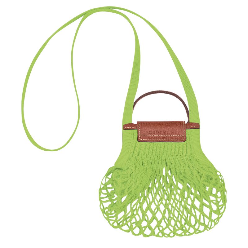 long champ Le Pliage Filet XS Mesh Canvas Naisten Crossbody Laukut Vihreä Vaalean | FINW9024