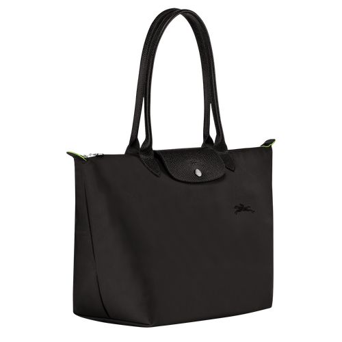 long champ Le Pliage Green L Tote Recycled canvas Naisten Olkalaukku Mustat | FIBE8817