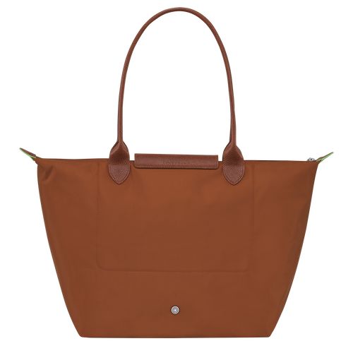 long champ Le Pliage Green L Tote Recycled canvas Naisten Olkalaukku Cognac | FIMQ8815