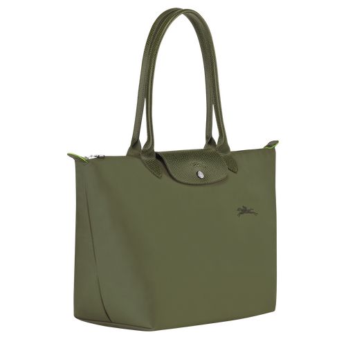 long champ Le Pliage Green L Tote Recycled canvas Naisten Olkalaukku Forest | FIQM8789