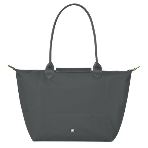 long champ Le Pliage Green L Tote Recycled canvas Naisten Olkalaukku Graphite | FIQM8788