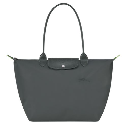 long champ Le Pliage Green L Tote Recycled canvas Naisten Olkalaukku Graphite | FIQM8788