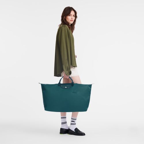 long champ Le Pliage Green M Recycled canvas Miesten Matkakassit Sinivihreä | FIOK7185