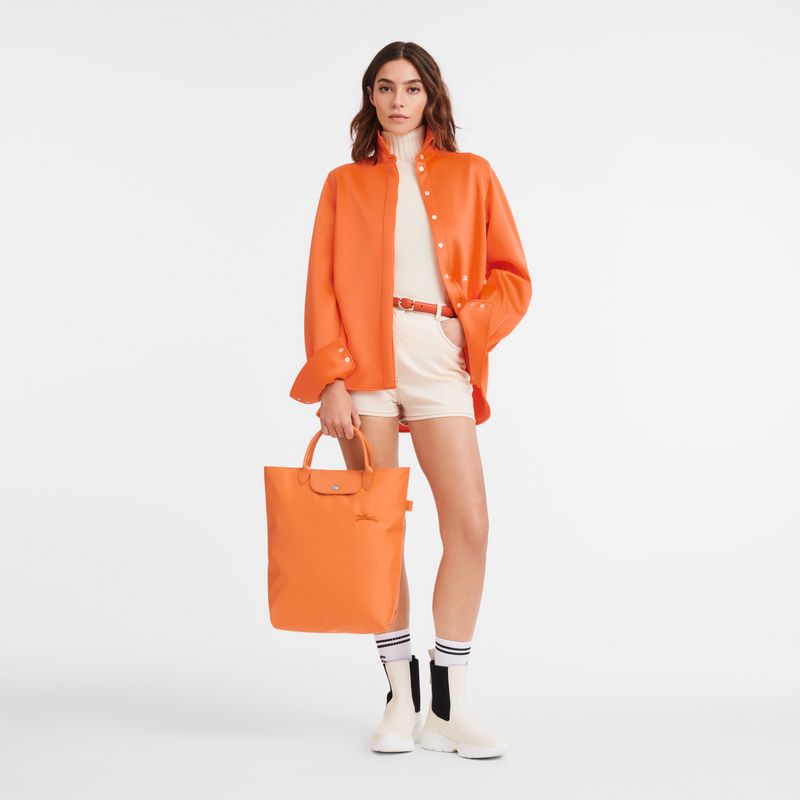 long champ Le Pliage Green M Tote Canvas Miesten Käsilaukku Oranssi | FIDF7501