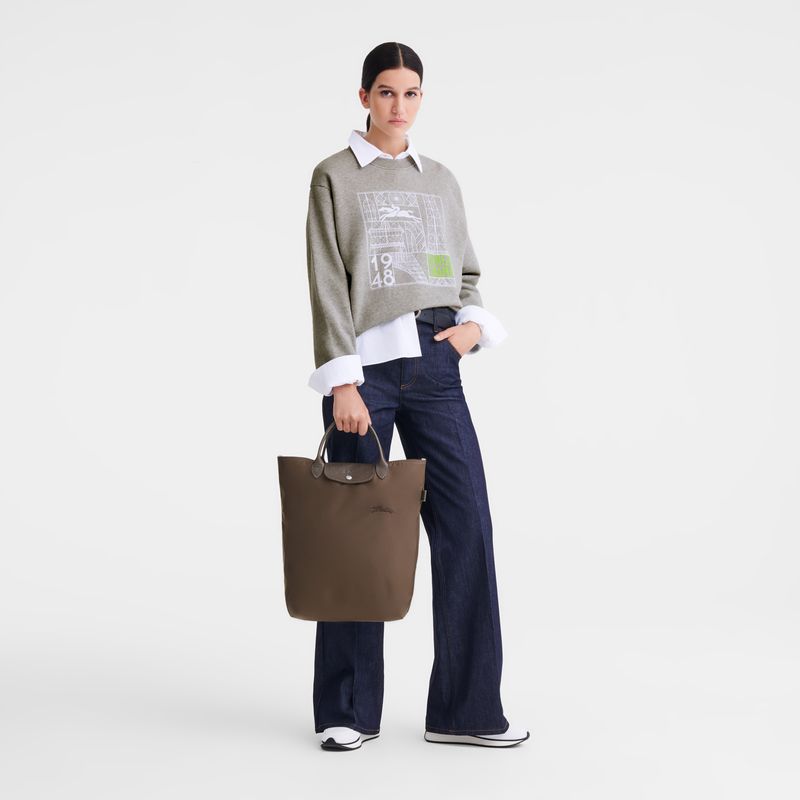 long champ Le Pliage Green M Tote Canvas Miesten Käsilaukku Terra | FISG7500