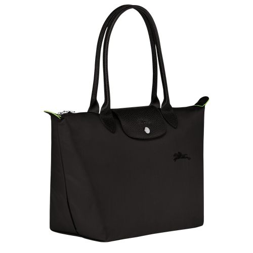 long champ Le Pliage Green M Tote Recycled canvas Naisten Olkalaukku Mustat | FIVR8811