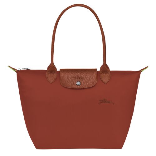 long champ Le Pliage Green M Tote Recycled canvas Naisten Olkalaukku Chestnut | FICT8810