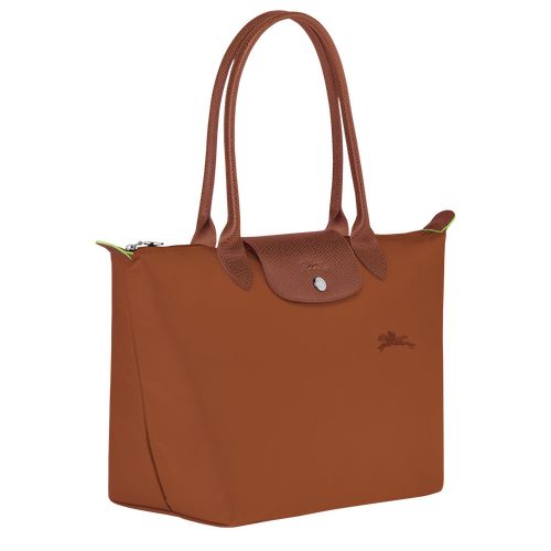 long champ Le Pliage Green M Tote Recycled canvas Naisten Olkalaukku Cognac | FIXY8809