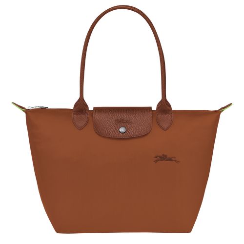 long champ Le Pliage Green M Tote Recycled canvas Naisten Olkalaukku Cognac | FIXY8809