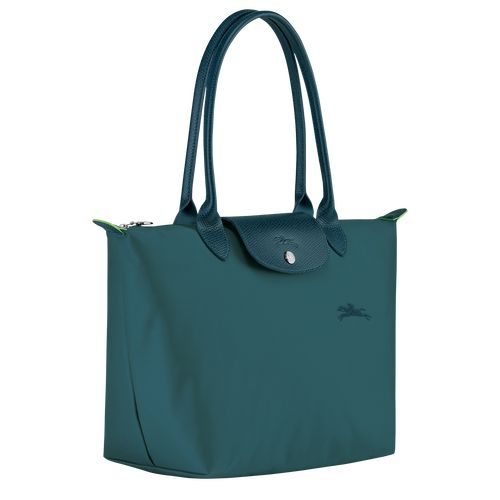 long champ Le Pliage Green M Tote Recycled canvas Naisten Olkalaukku Sinivihreä | FIKO8806