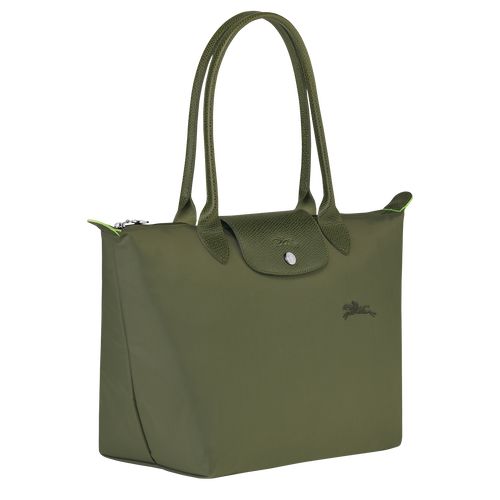 long champ Le Pliage Green M Tote Recycled canvas Naisten Olkalaukku Forest | FIWN8787