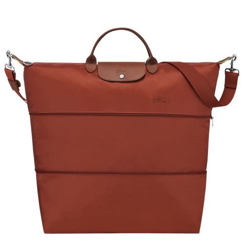 long champ Le Pliage Green expandable Recycled canvas Miesten Matkakassit Chestnut | FIUZ7183