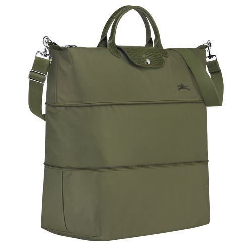 long champ Le Pliage Green expandable Recycled canvas Miesten Matkakassit Forest | FIYX7182