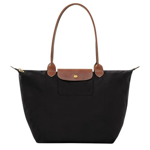 long champ Le Pliage Original L Tote Recycled canvas Naisten Olkalaukku Mustat | FIJP8805