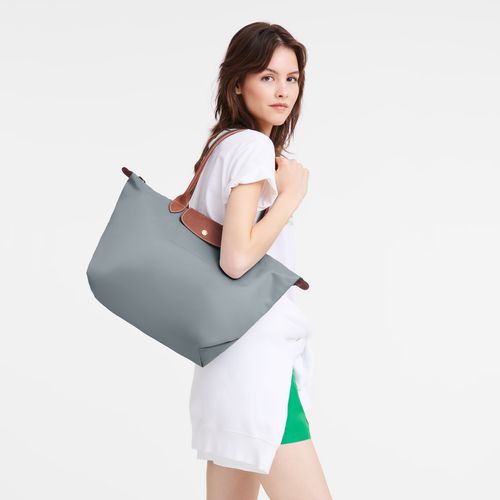 long champ Le Pliage Original L Tote Recycled canvas Naisten Olkalaukku Steel | FIFD8802