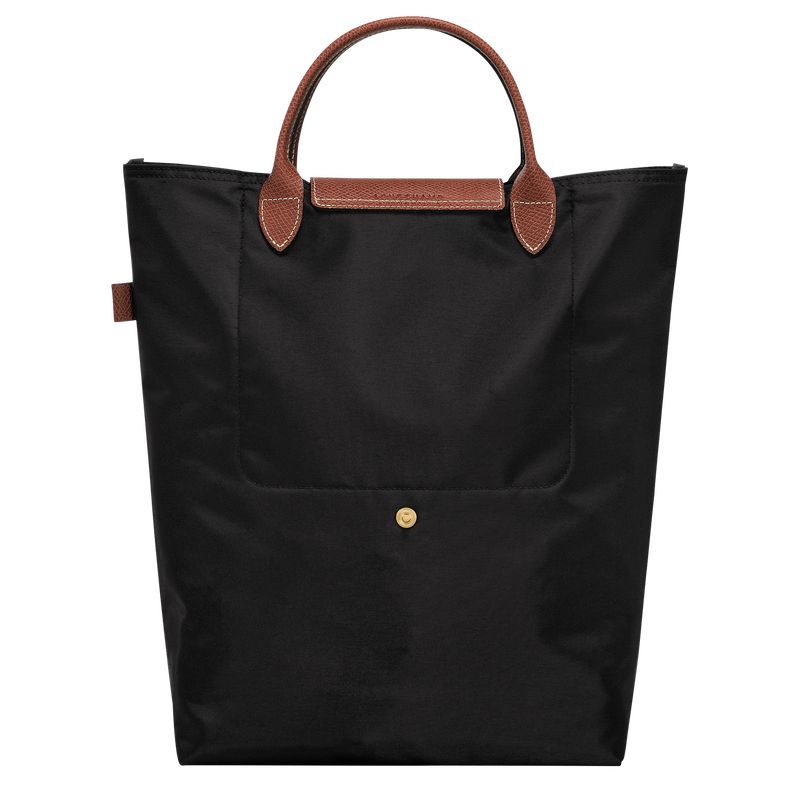 long champ Le Pliage Original M Tote Canvas Miesten Käsilaukku Mustat | FIHA7504