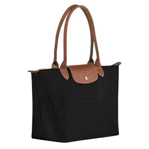 long champ Le Pliage Original M Tote Recycled canvas Naisten Olkalaukku Mustat | FIPJ8798