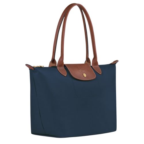 long champ Le Pliage Original M Tote Recycled canvas Naisten Olkalaukku Laivastonsininen | FIOK8797