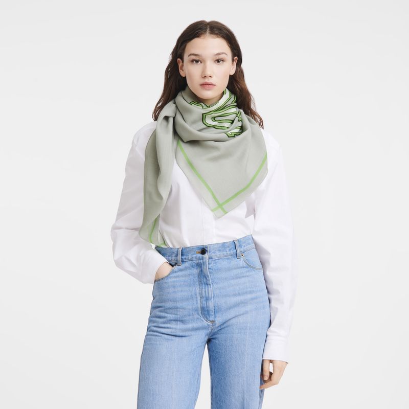 long champ Le Pliage University Scarf Wool Miesten Stoles Harmaat | FIUZ7066