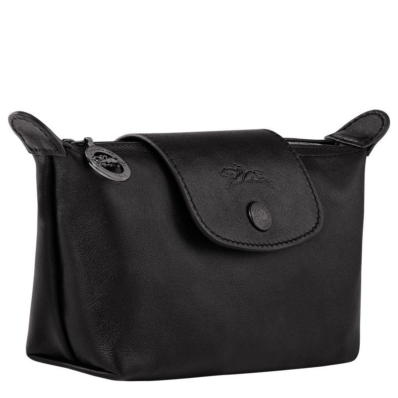 long champ Le Pliage Xtra Leather Naisten Pouches Mustat | FICT8715