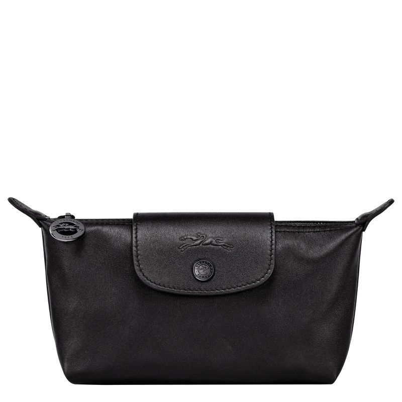 long champ Le Pliage Xtra Leather Naisten Pouches Mustat | FICT8715