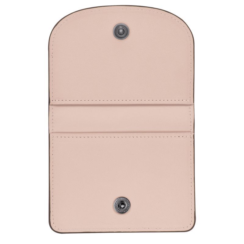 long champ Le Pliage Xtra Leather Naisten Korttikotelo Nude | FIJP8493