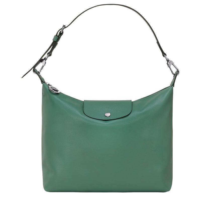 long champ Le Pliage Xtra M Hobo Leather Naisten Olkalaukku Sage | FIYX8887