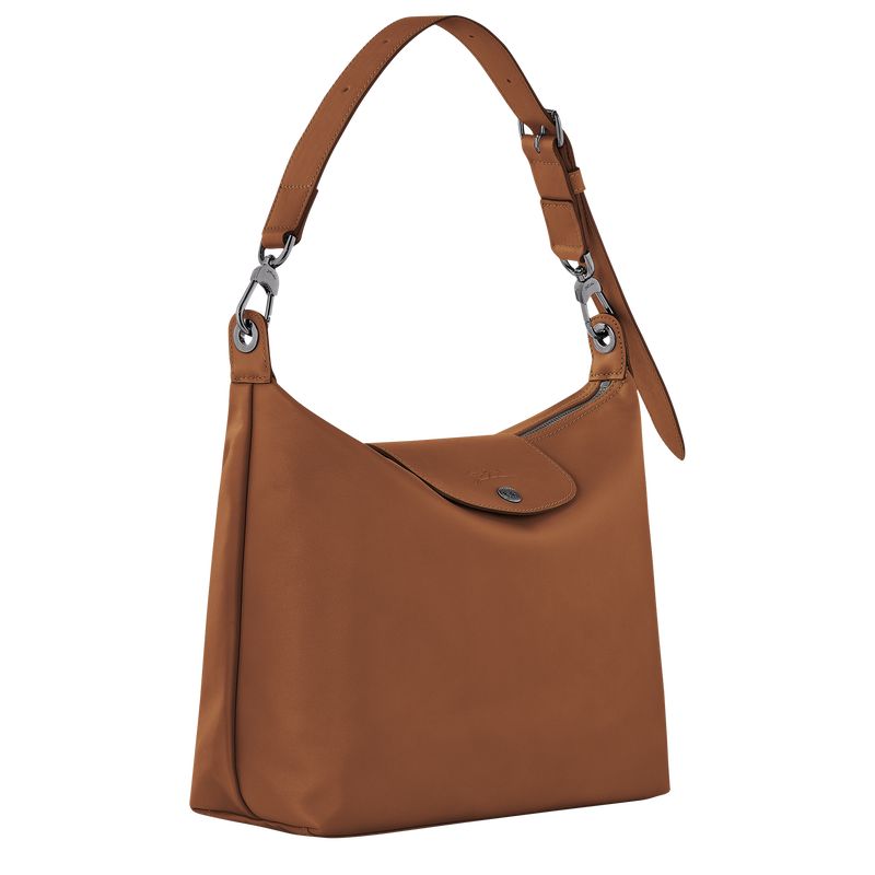 long champ Le Pliage Xtra M Hobo Leather Naisten Olkalaukku Cognac | FIIL8885