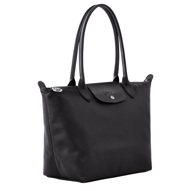 long champ Le Pliage Xtra M Tote Leather Naisten Olkalaukku Mustat | FIWN8839