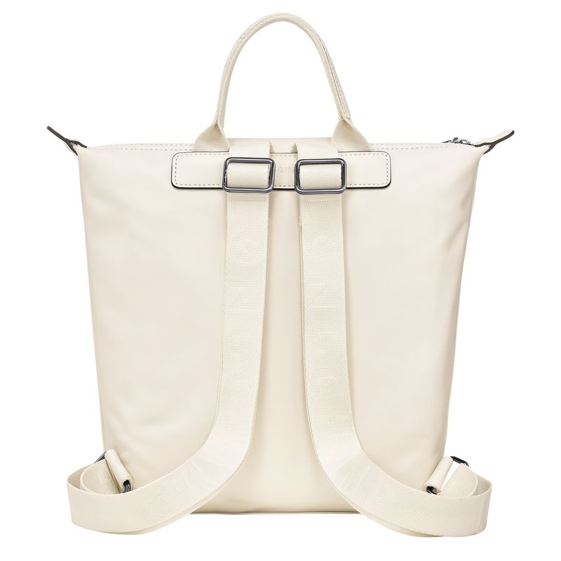 long champ Le Pliage Xtra S Leather Miesten Reput Ecru | FIGS7555