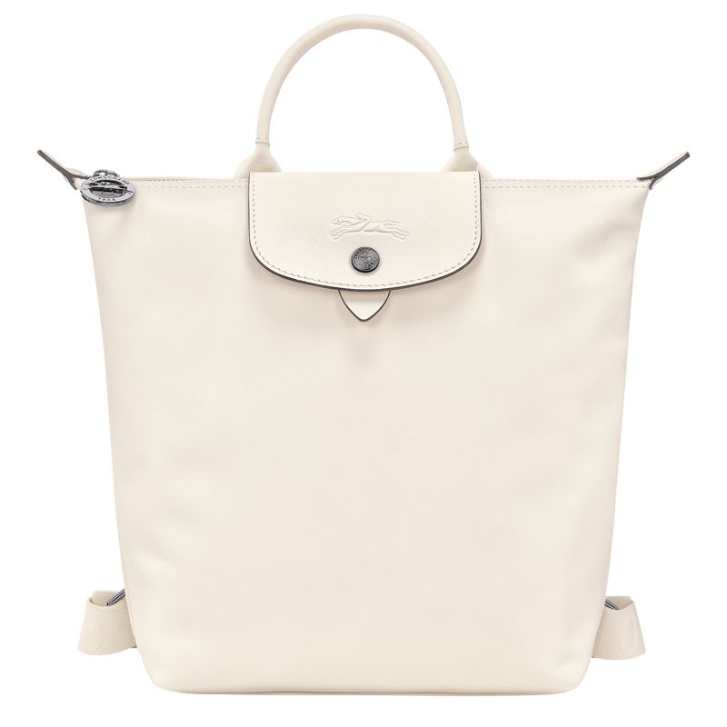 long champ Le Pliage Xtra S Leather Miesten Reput Ecru | FIGS7555