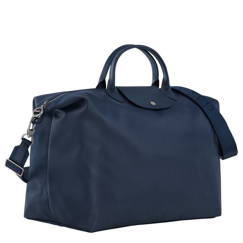 long champ Le Pliage Xtra S Leather Miesten Matkakassit Laivastonsininen | FIXY7249