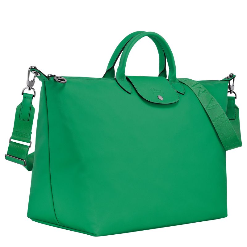 long champ Le Pliage Xtra S Leather Miesten Matkakassit Vihreä | FIEB7226