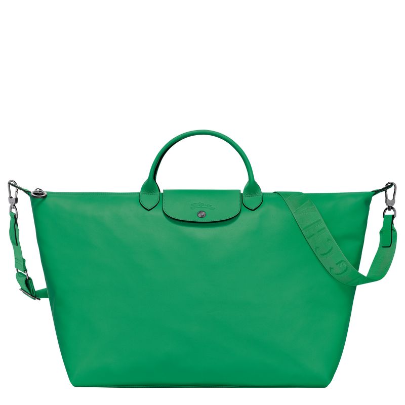 long champ Le Pliage Xtra S Leather Miesten Matkakassit Vihreä | FIEB7226