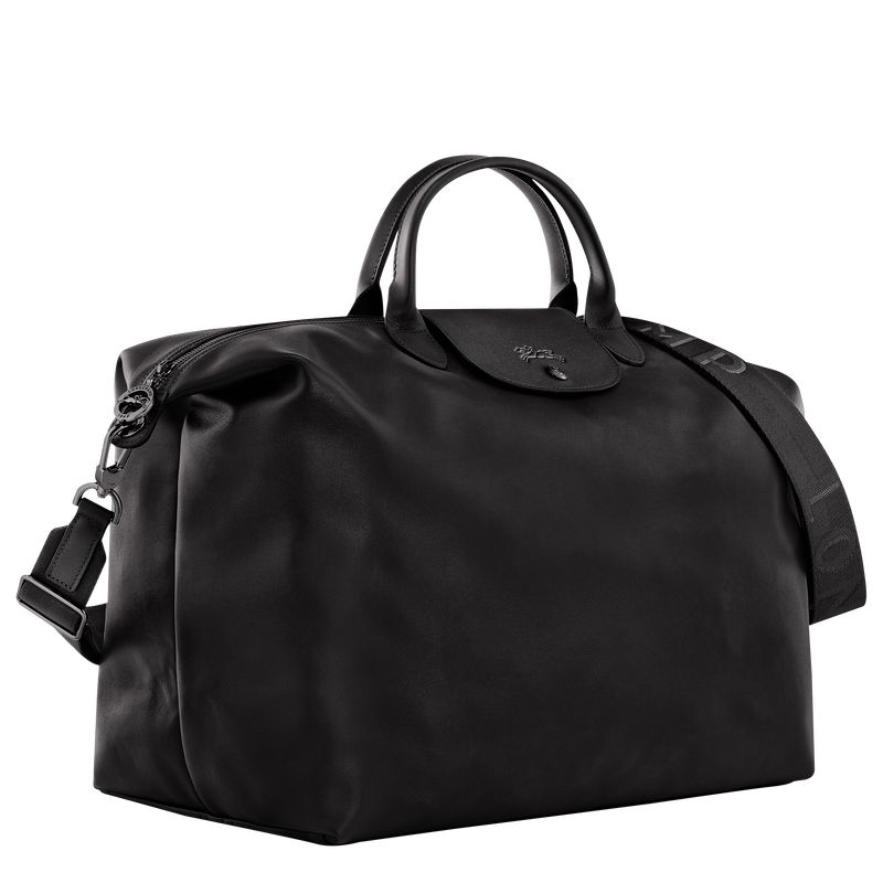 long champ Le Pliage Xtra S Leather Miesten Matkakassit Mustat | FIUZ7222