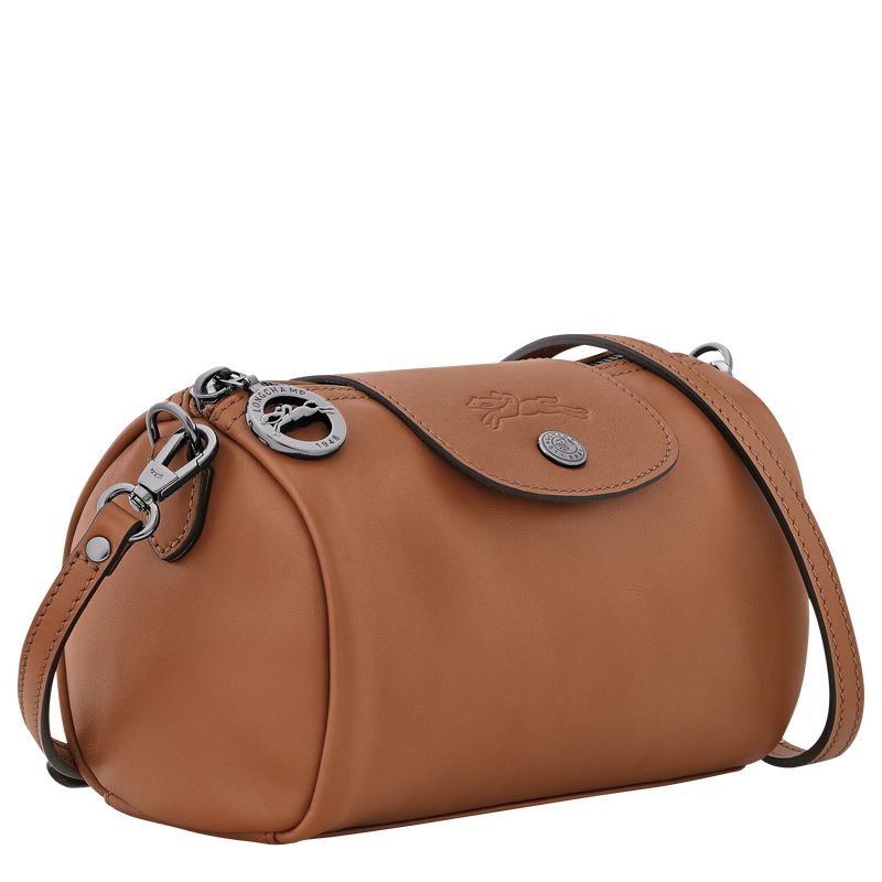 long champ Le Pliage Xtra XS Crossbody Leather Naisten Mini Laukut Cognac | FIHA9293