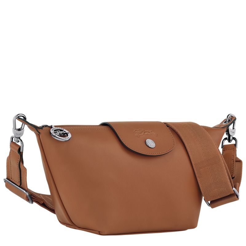 long champ Le Pliage Xtra XS Crossbody Leather Naisten Mini Laukut Cognac | FIVR9286