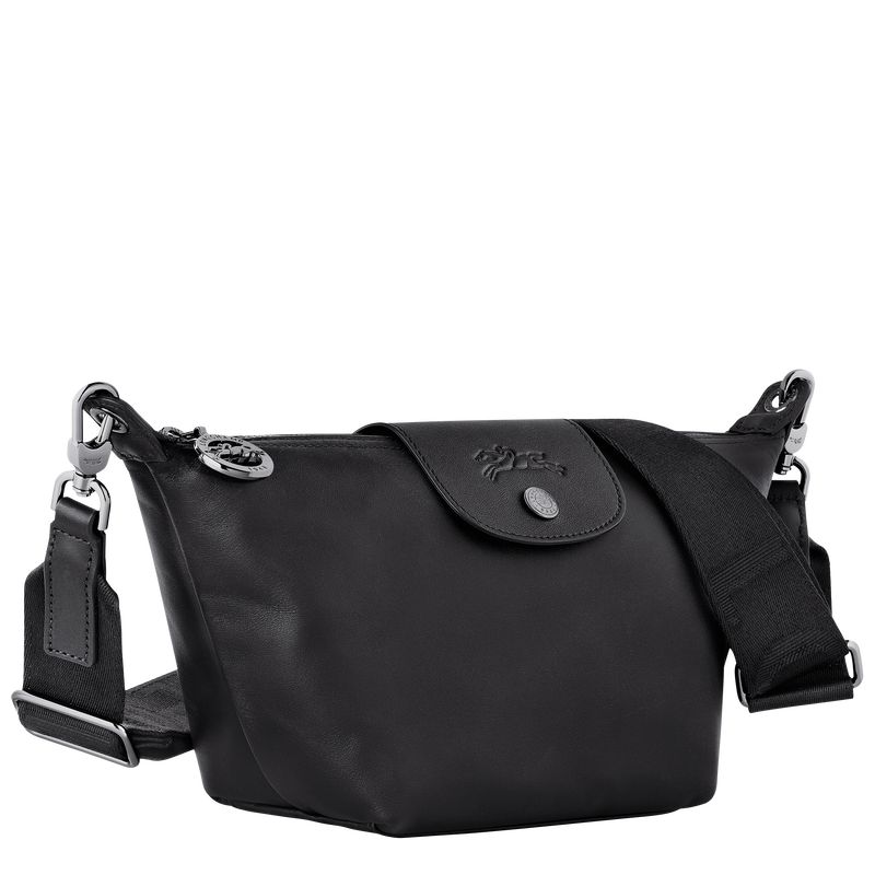 long champ Le Pliage Xtra XS Crossbody Leather Naisten Mini Laukut Mustat | FIBE9285