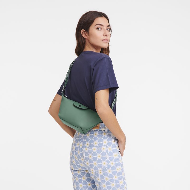 long champ Le Pliage Xtra XS Crossbody Leather Naisten Mini Laukut Sage | FIEB9363