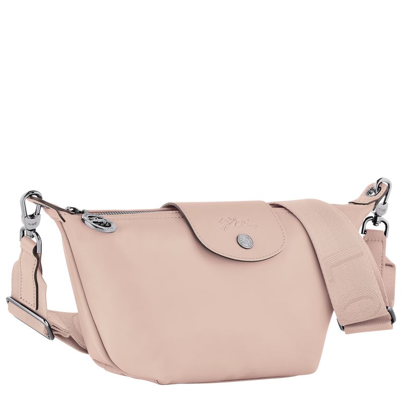 long champ Le Pliage Xtra XS Crossbody Leather Naisten Mini Laukut Nude | FIWN9362