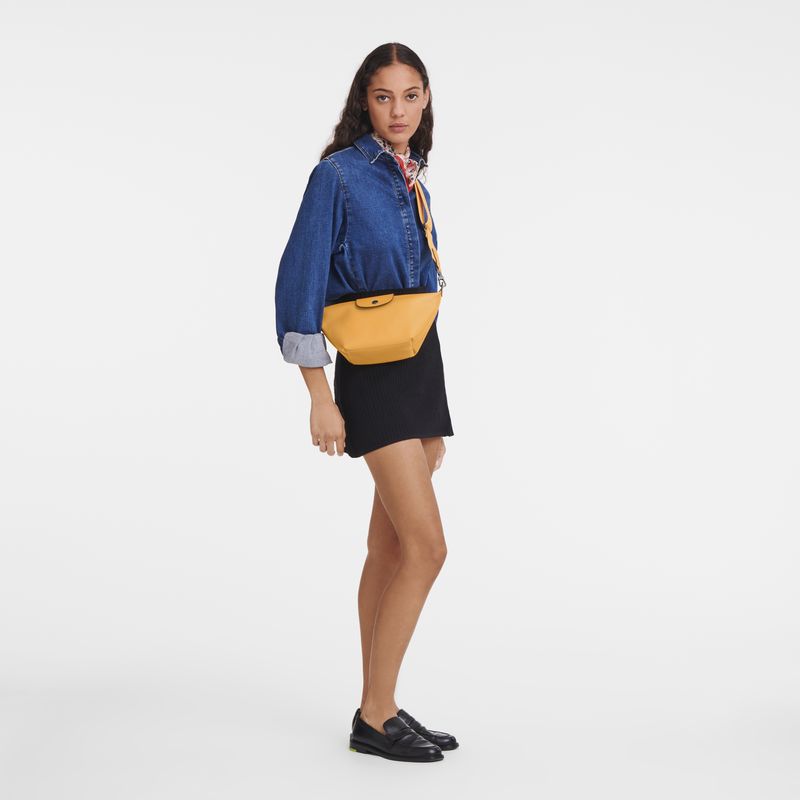 long champ Le Pliage Xtra XS Crossbody Leather Naisten Mini Laukut Aprikoosi | FIQM9360