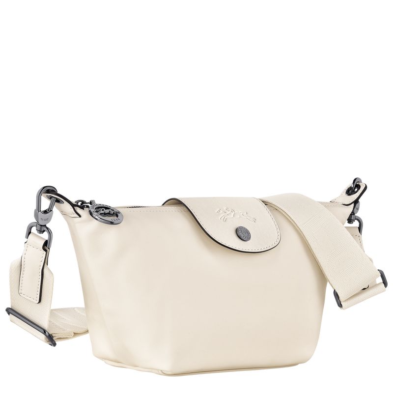 long champ Le Pliage Xtra XS Crossbody Leather Naisten Mini Laukut Ecru | FIWN9359