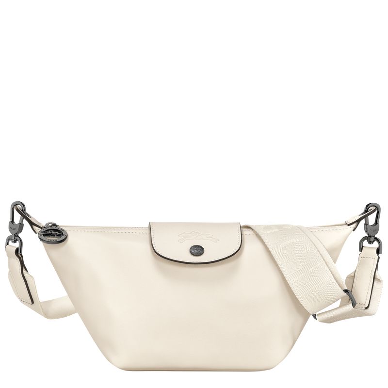 long champ Le Pliage Xtra XS Crossbody Leather Naisten Mini Laukut Ecru | FIWN9359