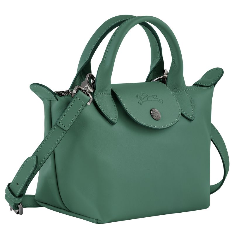 long champ Le Pliage Xtra XS Handbag Leather Naisten Mini Laukut Sage | FIEB9306