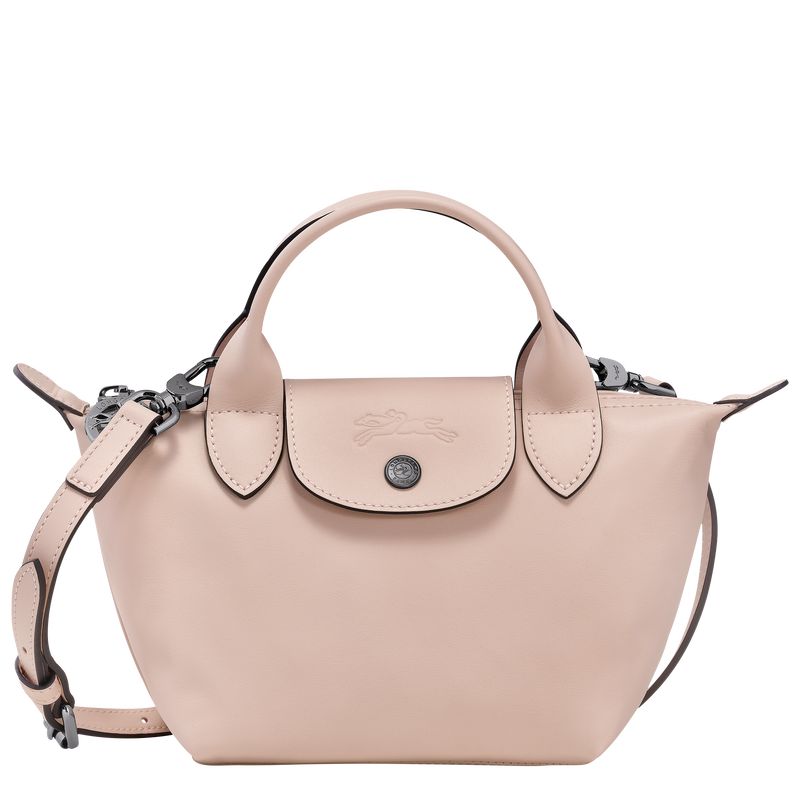 long champ Le Pliage Xtra XS Handbag Leather Naisten Mini Laukut Nude | FIRV9305