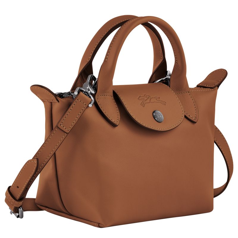 long champ Le Pliage Xtra XS Handbag Leather Naisten Mini Laukut Cognac | FITC9304