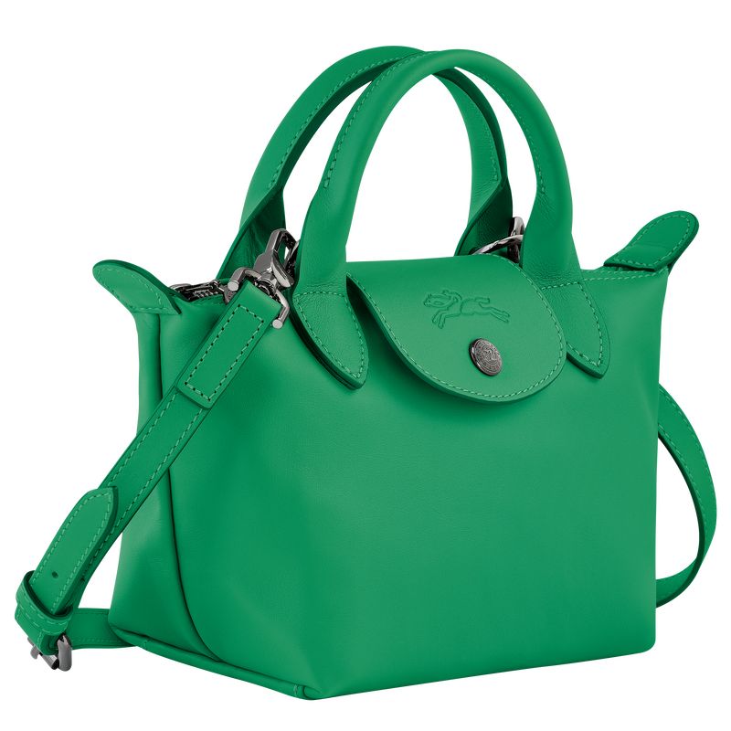 long champ Le Pliage Xtra XS Handbag Leather Naisten Mini Laukut Vihreä | FIYX9303