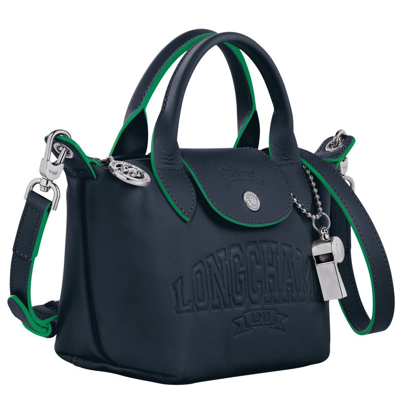 long champ Le Pliage Xtra XS Handbag Leather Naisten Mini Laukut Laivastonsininen | FINW9388